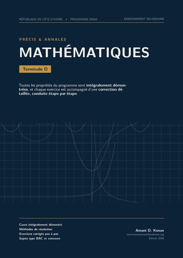 Couverture de Annales de Mathématiques, Terminale D