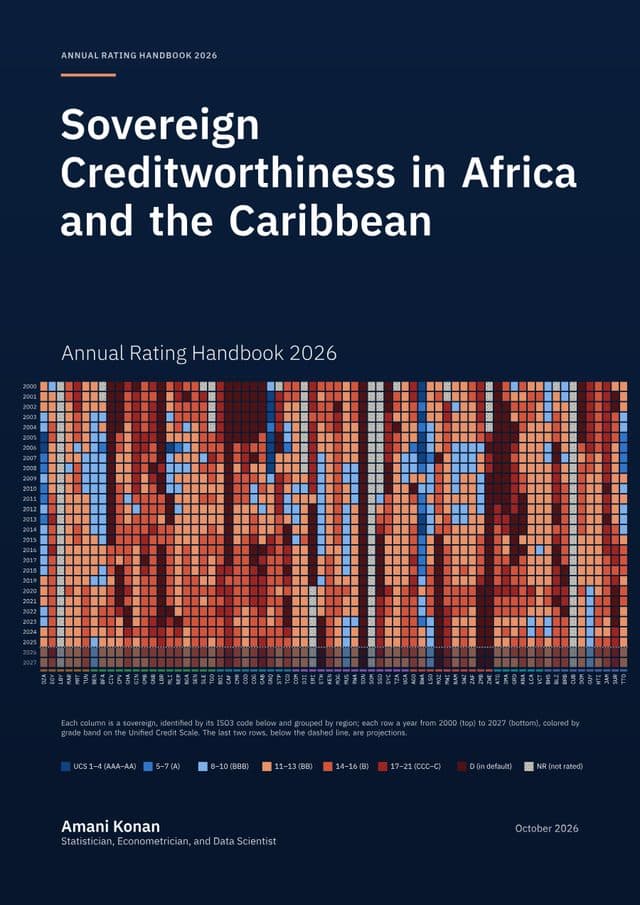 Cover of Sovereign Creditworthiness in Africa and the Caribbean